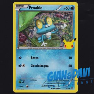 2021 Pokemon Mcdonald's 25th Anniversary ITALIANO 22/25 Froakie Holo