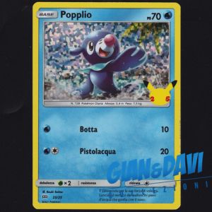 2021 Pokemon Mcdonald's 25th Anniversary ITALIANO 23/25 Popplio Holo