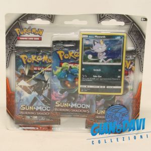 PKM_TCG_BB EN Sun&Moon Burning Shadows 3-Booster Alolan Meowth Sealed
