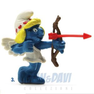 2.0156 20156 Valentine Smurfette Smurf Puffo Puffetta Cupido 3B