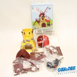Smurfs Puffi Schlümpfe Schtroumpf Schleich 49020 New Windmills Mulino + Box Head A