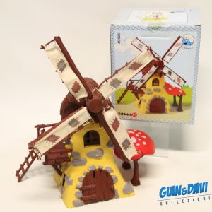 Smurfs Puffi Schlümpfe Schtroumpf Schleich 49020 New Windmills Mulino + Box Head C
