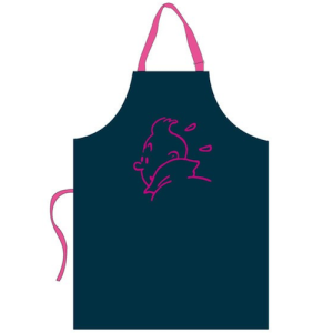 Tintin Vaisselle Tintin & Côté Table 00911069050  Apron – pink embroidery Child size – no pocket