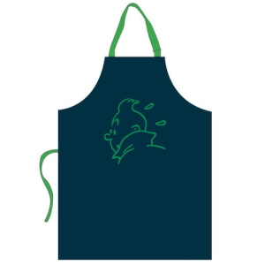 Tintin Vaisselle Tintin & Côté Table 00911069070 Apron – green embroidery Child size – no pocket