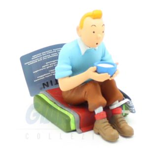 Tintin PVC Big 42444 Tintin Assis Tibet 5,5cm Yellow