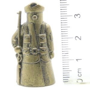 Ü-Ei-MF Fingerhut Miniaturen - Militar Soldat Messing