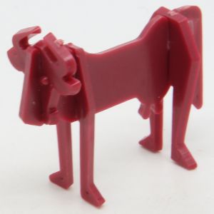 Ü-Ei_SPI_STE Flachstecktiere Gnus Amaranthrot