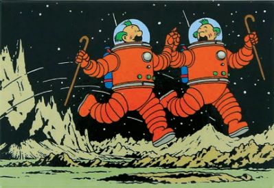 Tintin cartoleria 16026 Magnet - Lune Dupont