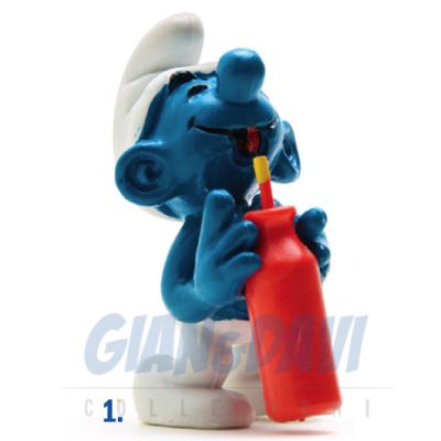 2.0057 20057 Thirsty Smurf Puffo con Bottiglia 1A