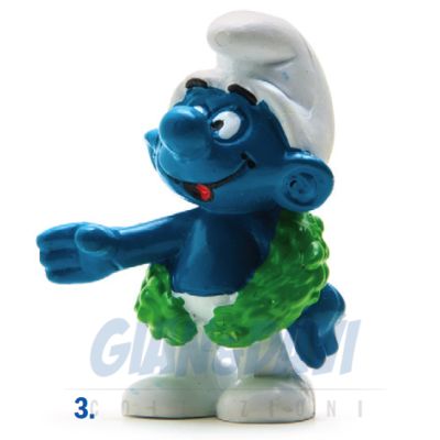 2.0058 20058 Champion Smurf Puffo Vincitore 3A