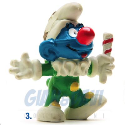 2.0090 20090 Jester Smurf Puffo Clown 3B