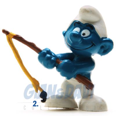 2.0101 20101 Fisherman Smurf Puffo Pescatore 2A