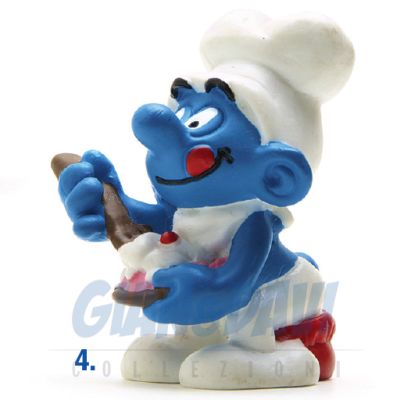 2.0165 20165 Greedy Smurf Puffo Golosone 4B