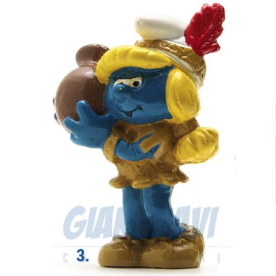 2.0167 20167 Indian Smurfette Smurf Puffo Puffetta Indiana 3A