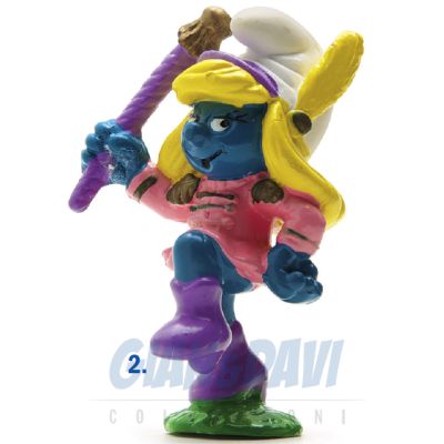 2.0188 20188 Majorette Smurfette Smurf Puffo Puffetta Majorette 2A