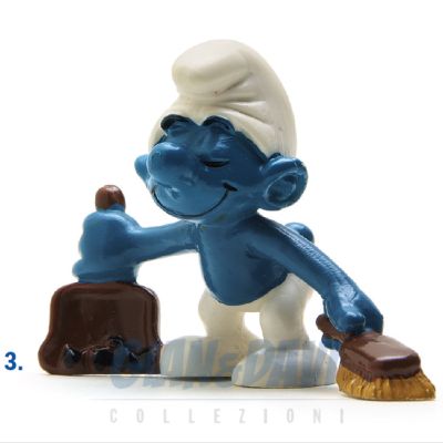 2.0189 20189 Dustpan Smurf Puffo Spazzino 3A