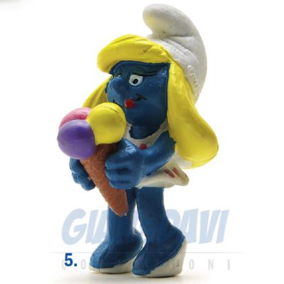 2.0190 20190 Smurfette Ice cream Smurf Puffo Puffetta con Gelato 5A 