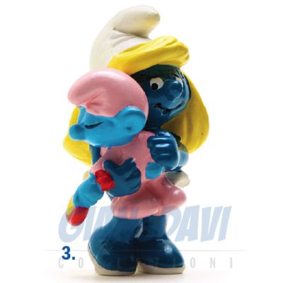 2.0192 20192 Smurfette with Baby Smurf Puffo Puffetta con Bimbo  3A