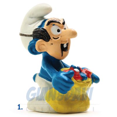 2.0199 20199 Gargamel Mask Smurf Puffo Maschera Gargamella 1A