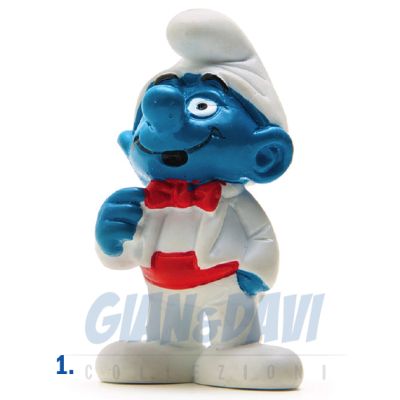 2.0216 20216 Tuxedo Smurf Puffo Testimone Nozze 1A