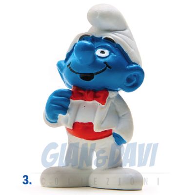 2.0216 20216 Tuxedo Smurf Puffo Testimone Nozze 3A