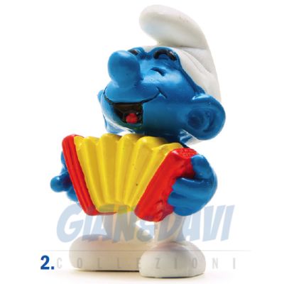2.0225 20225 Accordeon Smurf Puffo con Fisarmonica 2A