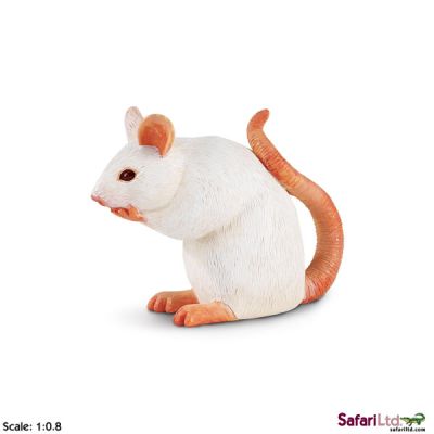 261229 MOUSE TOPO BIANCO ALTO 9CM