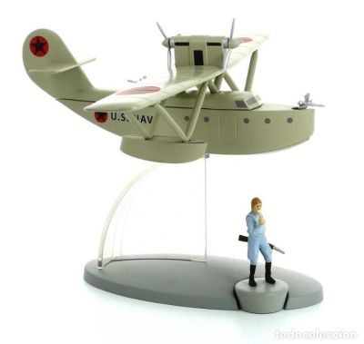 Tintin Avion 29558 Hydravion Americain de Jo, Zette & Jocko