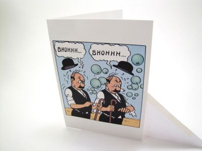 Tintin Moulinsart Double Postcard 16,5x12,5cm - 31116 Boules de Savon