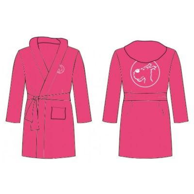 Tintin Linge de Maison 130324 Peignoir Tintin & Milou - Rose 8-10Ans