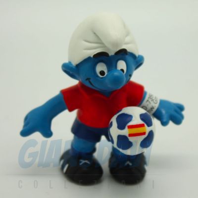 Schleich Puffi 2.0792 Puffo Calciatore Spagnolo
