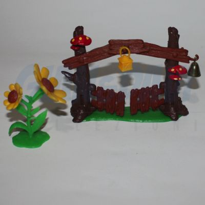4.0050 40050 Playsat 3. Gate Playset Smurf Entrata dei Puffi 1A