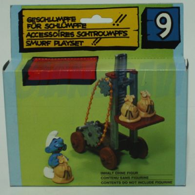 4.0110 40110 Playsat 9. Forklift Smurf Muletto dei Puffi 2A + BOX 2