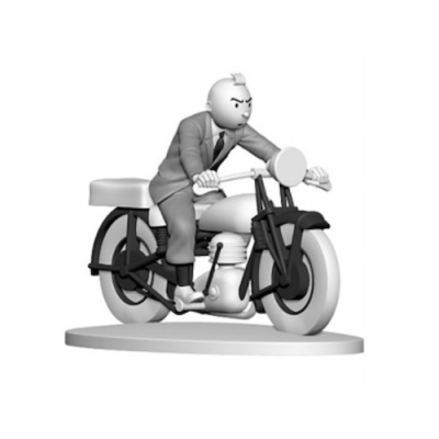 Tintin Hors Series B&W 42175 Tintin in Moto + Book