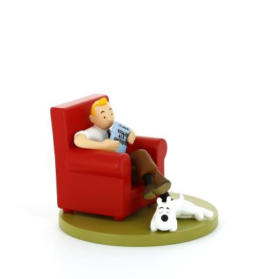 Tintin Coffret Scene Plastique 43109 Tintin at Home