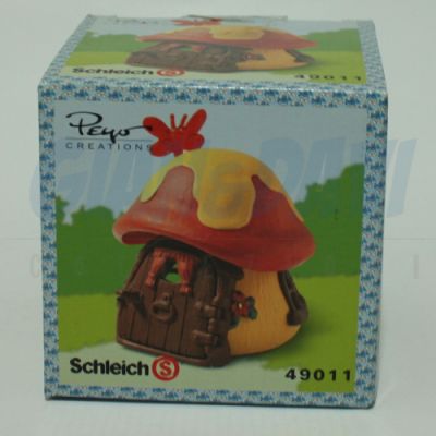 4.9011 49011 Red/Yellow cottage Casa Piccola  Rossa Gialla  2A + BOX 6 PEYO Scritte