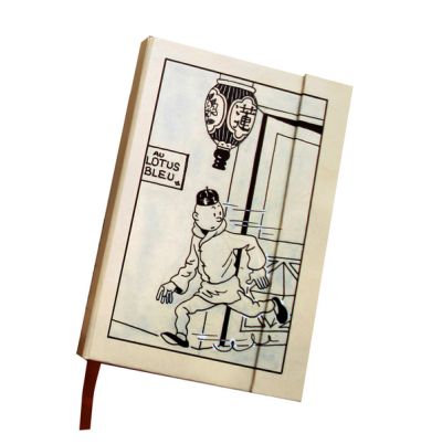 Tintin Cartoleria 54631 A6 Tintin notebook Tintin at the Blue Lotus