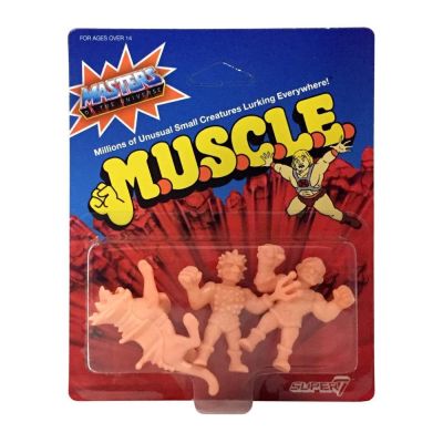 M.U.S.C.L.E. Masters of the Universe - Wave 2 Pack B includes Battle Cat, Spikor, and Fisto