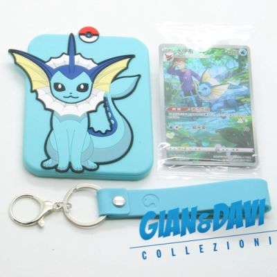 Pokemon Chinese Promo + Holder Sleeve csGc 003/008 Vaporeon