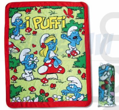 Coperta di Pile con Puffetta al centro