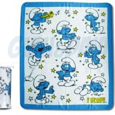 Coperta di Pile con Puffi