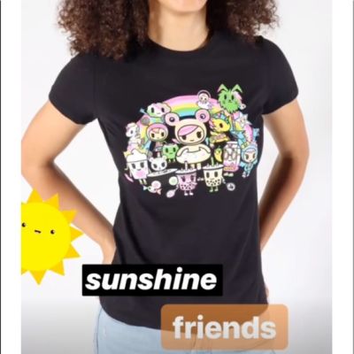 Tokidoki SDCC2019 Womens Sunshine Friends Tee XL