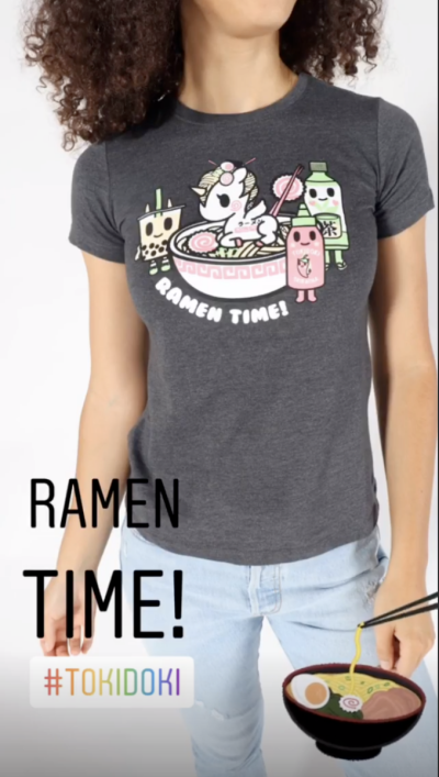 Tokidoki SDCC2019 Womens Ramen Time Tee XL