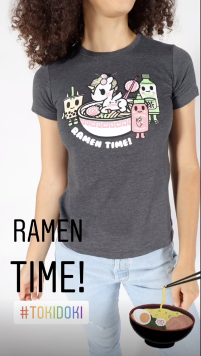 Tokidoki SDCC2019 Womens Ramen Time Tee S