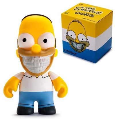 Kidrobot Vinyl -  The Simpsons Ron English Grinn Homer 3
