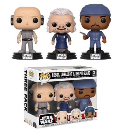 Funko Pop 3-Pack Star Wars 14957 Lobot Ugnaught & Bespin Guard