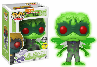 Funko Pop Television 507 Turtles TMNT 15195 Baxter Glow Dark SCATOLA ROVINATA
