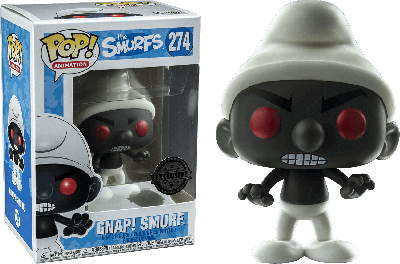 Funko Pop Animation 274 The Smurfs 21356 Gnap! Smurf Black Exclusive