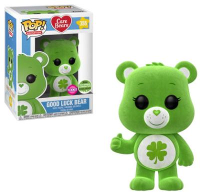 Funko Pop Animation 355 Care Bears 28472 Good Luck Bear Flocked ECCC 2018