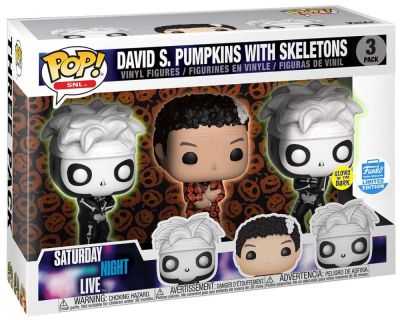 Funko Pop 3-Pack Saturday Night Live SNL 29249 David S. Pumpkins With Skeletons